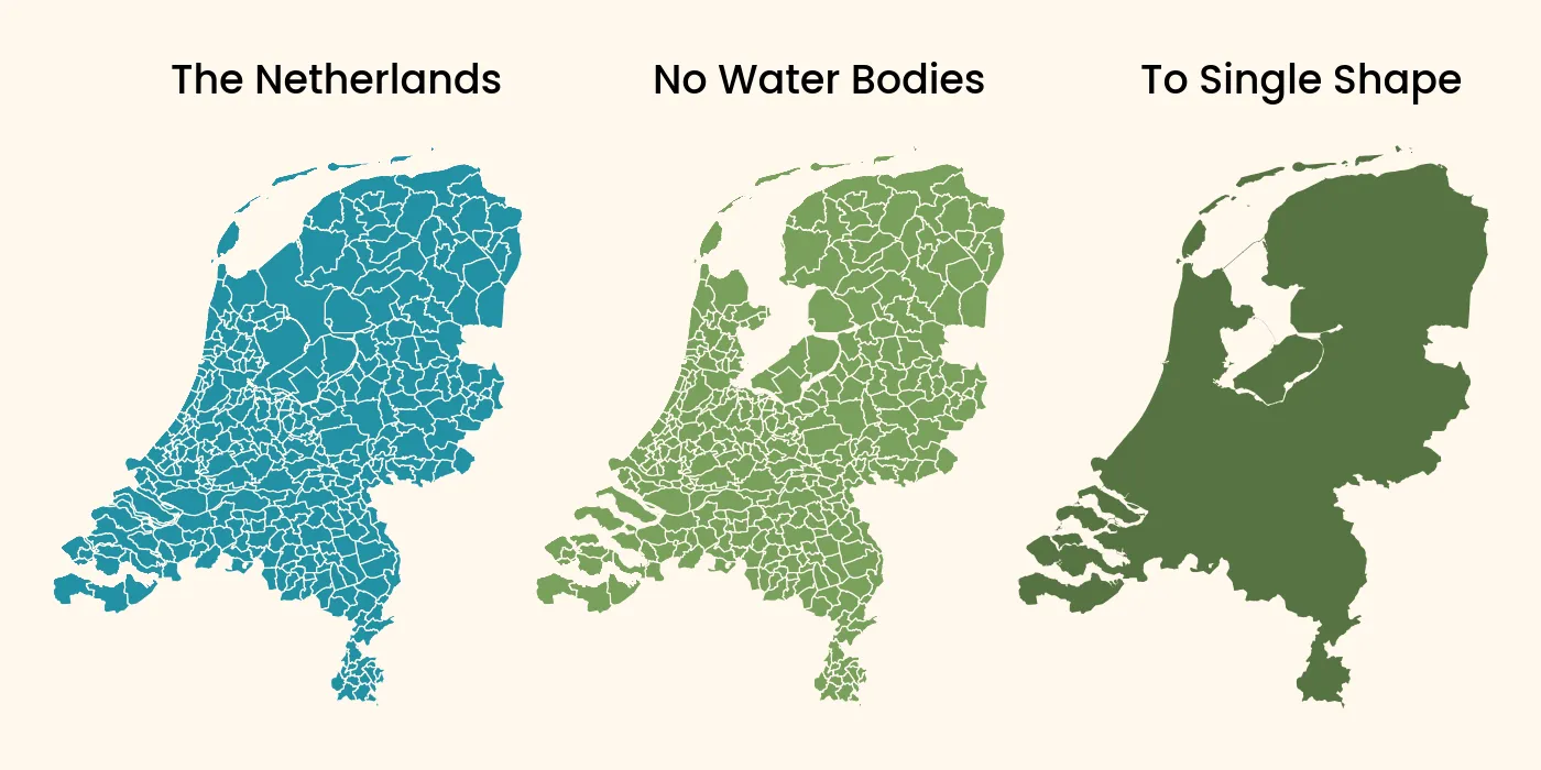 GADM country shape for the Netherlands
